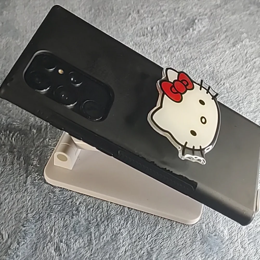 HELLO KITTY Phone Socket Holder, White, NEW